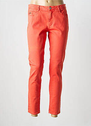 Jeans coupe slim stretch taille normale orange KANOPE femme
