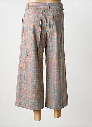 Pantalon 7/8 taille à pinces taille normale marron LE PETIT BAIGNEUR femme