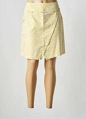 Jupe courte coupe droite vert MAE MAHE femme