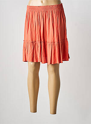 Jupe courte taille élastique orange GRACE & MILA femme