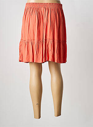 Jupe courte taille élastique orange GRACE & MILA femme