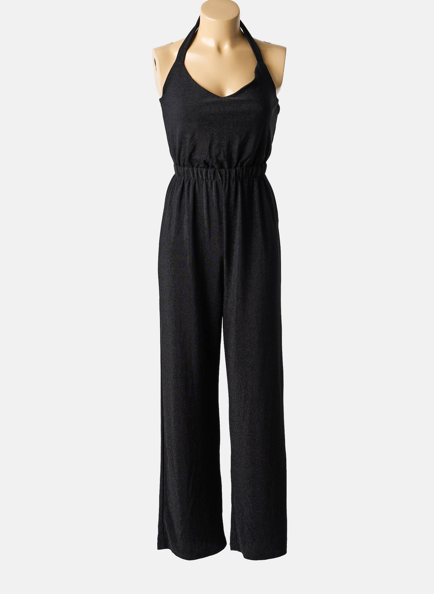 Combi-pantalon fines bretelles fines bretelles noir GRACE & MILA femme