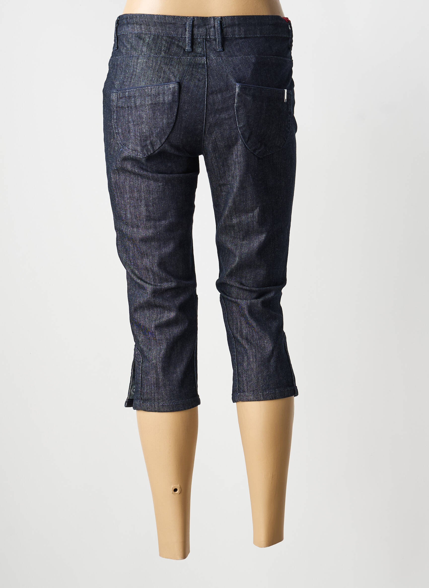 Corsaire tissage denim taille normale bleu KANOPE femme