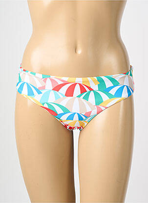 Bas de maillot de bain imprimé fantaisie culotte bleu MOLLY BRACKEN femme