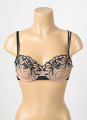 Soutien-gorge broderie haut soutien-gorge emboitant noir CHANTELLE femme