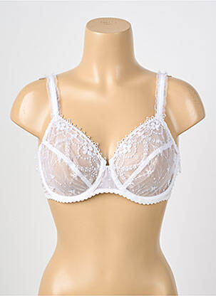Soutien-gorge broderie haut soutien-gorge emboitant blanc CHANTELLE femme