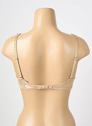 Soutien-gorge effet matière satinée haut soutien-gorge emboitant beige CHANTELLE femme