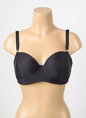 Soutien-gorge effet matière satinée haut soutien-gorge moulé noir CHANTELLE femme