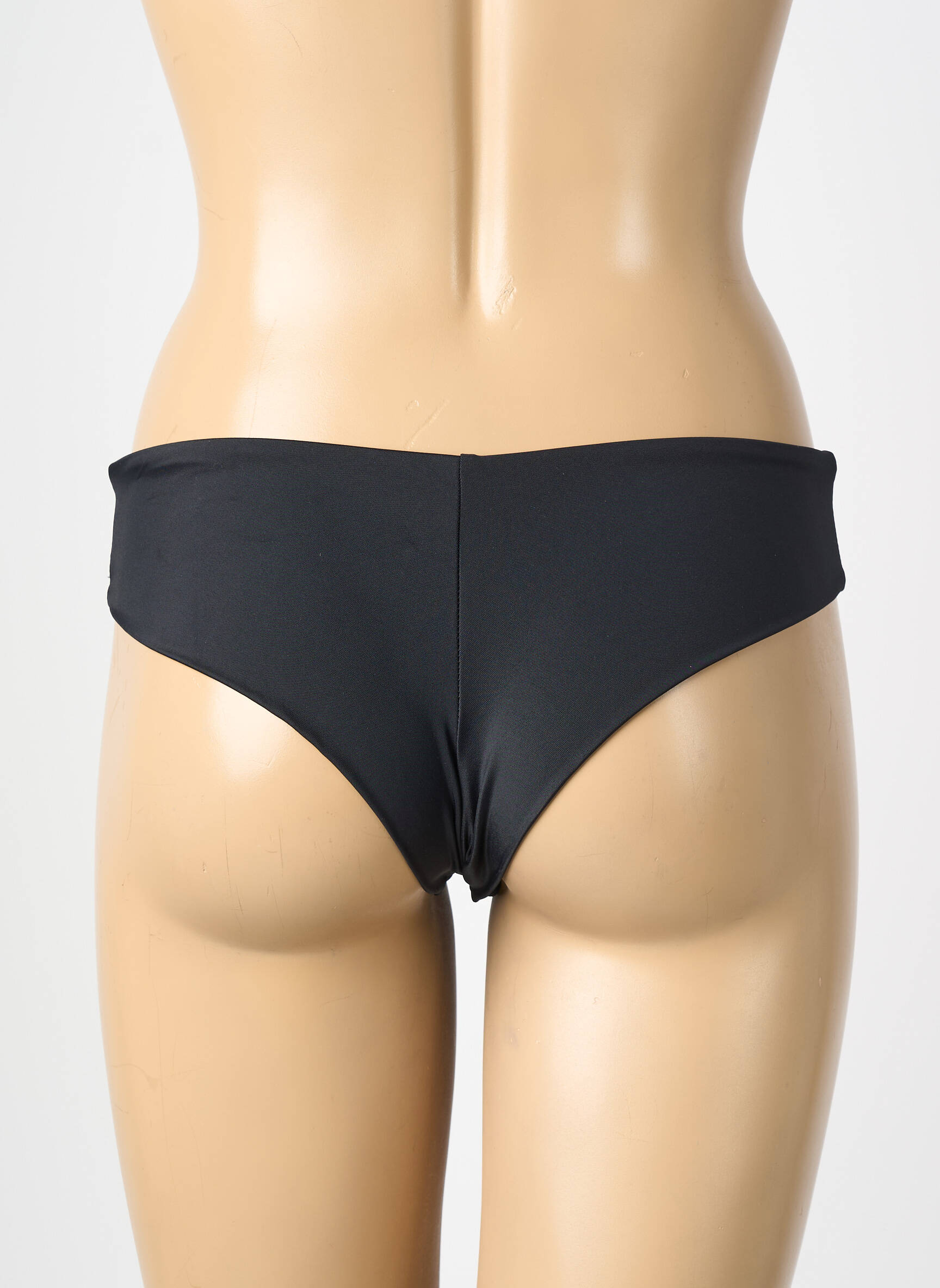 Bas de maillot de bain tissage satiné culotte noir MOLLY BRACKEN femme