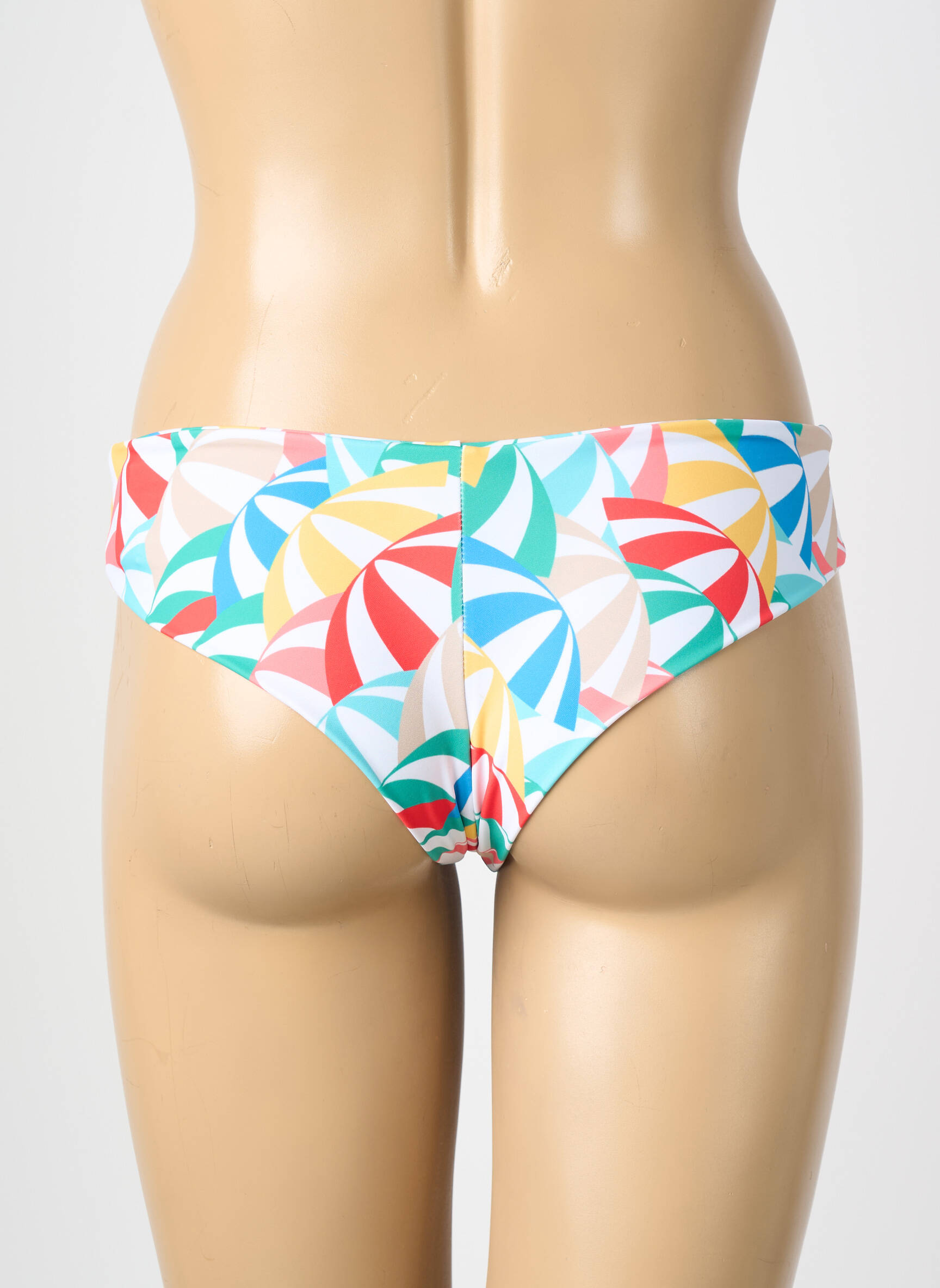 Bas de maillot de bain imprimé fantaisie culotte bleu MOLLY BRACKEN femme