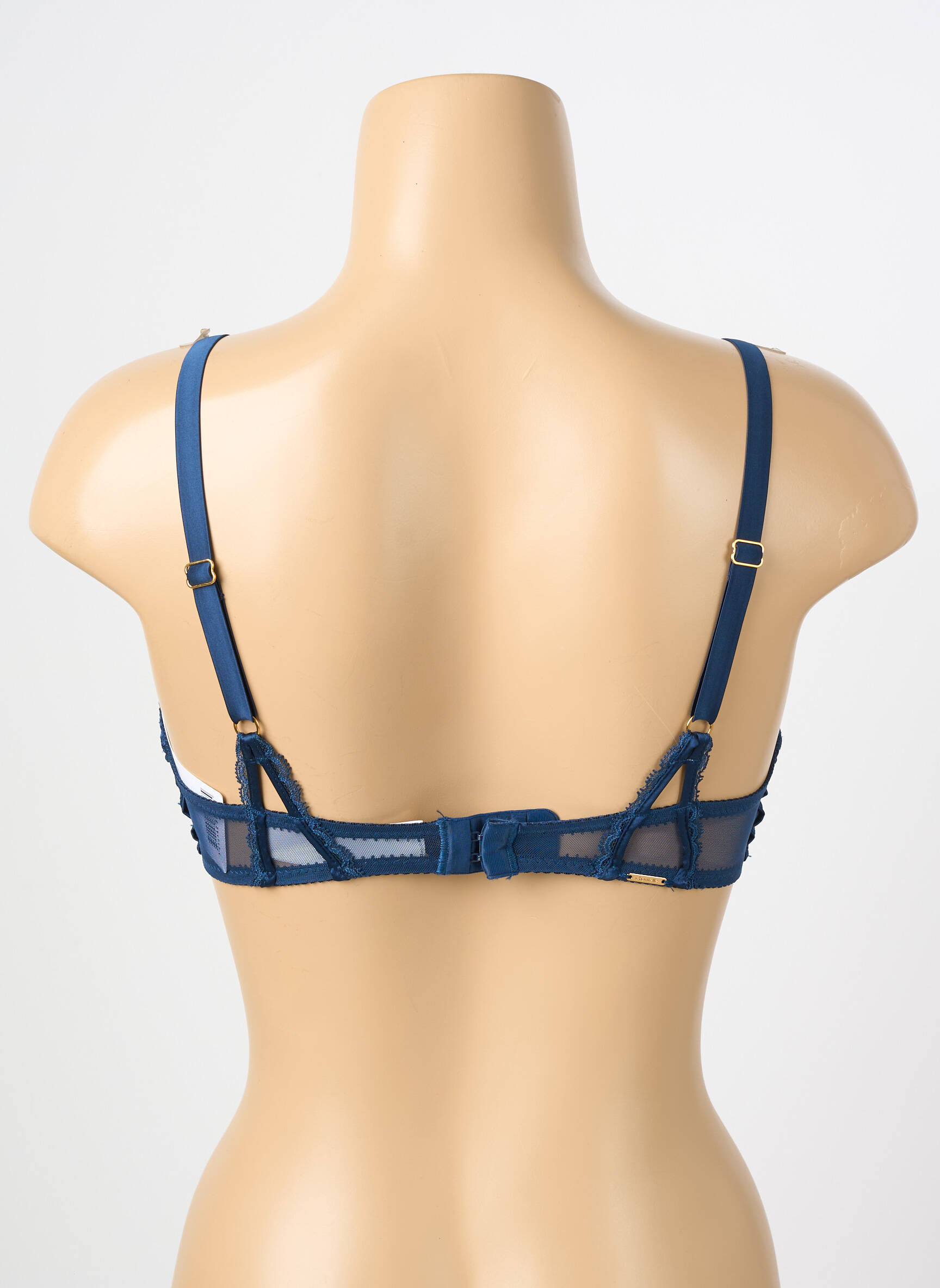 Soutien-gorge broderie haut soutien-gorge emboitant bleu CHANTELLE femme