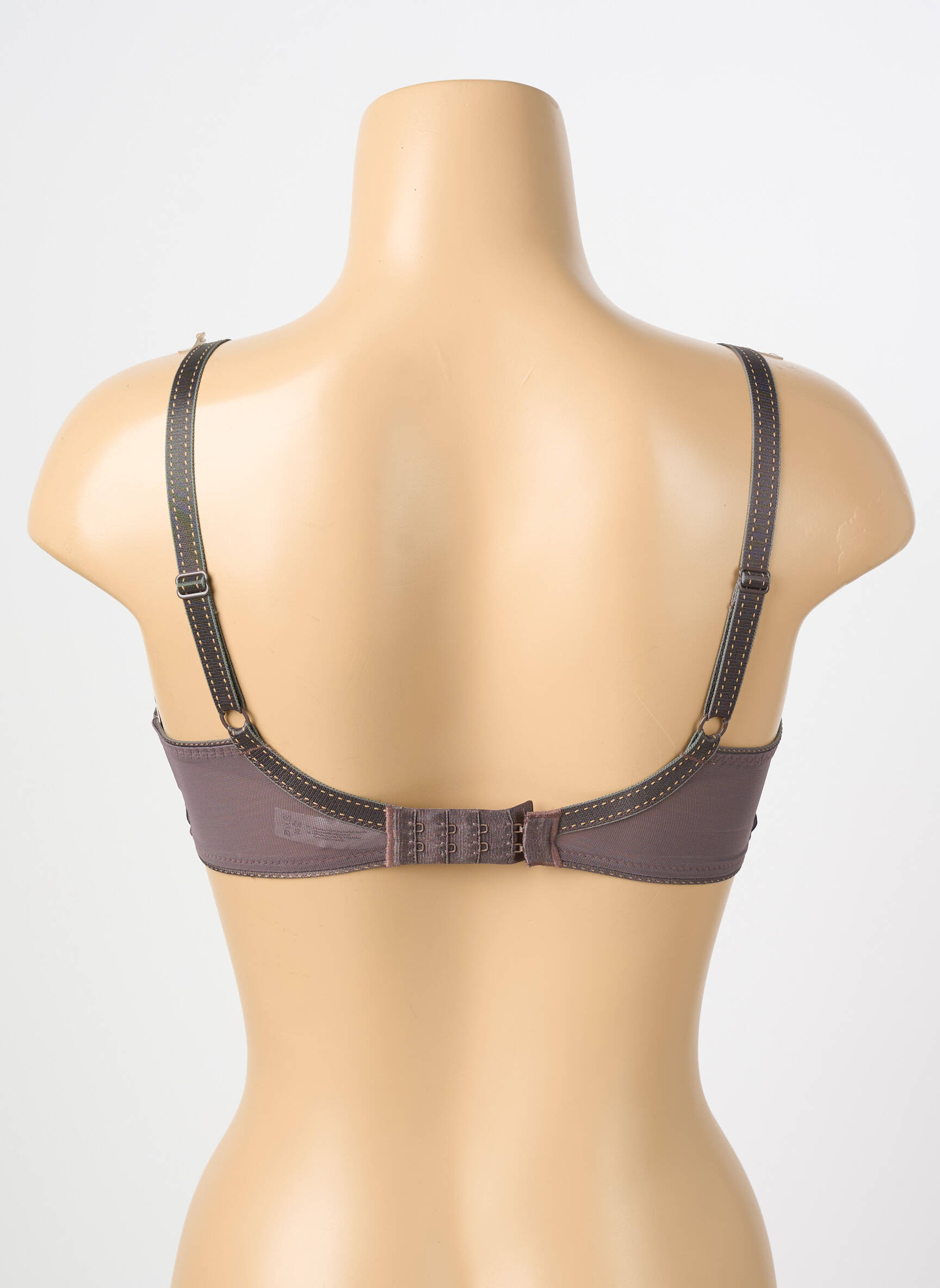 Soutien-gorge effet matière satinée haut soutien-gorge emboitant gris CHANTELLE femme