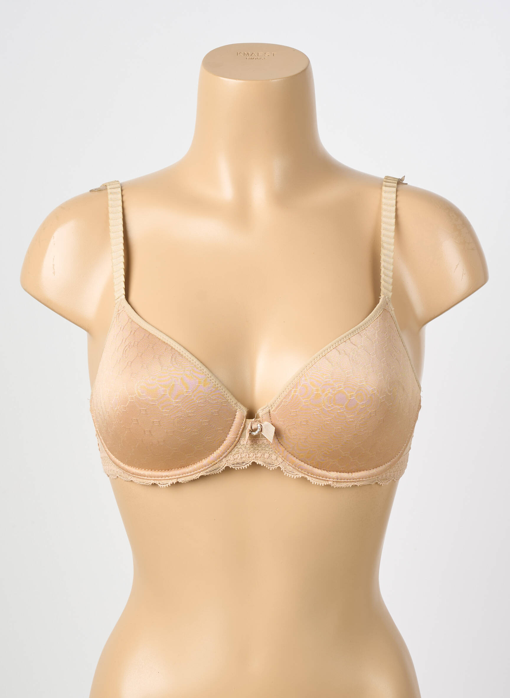 Soutien-gorge effet matière satinée haut soutien-gorge emboitant beige CHANTELLE femme