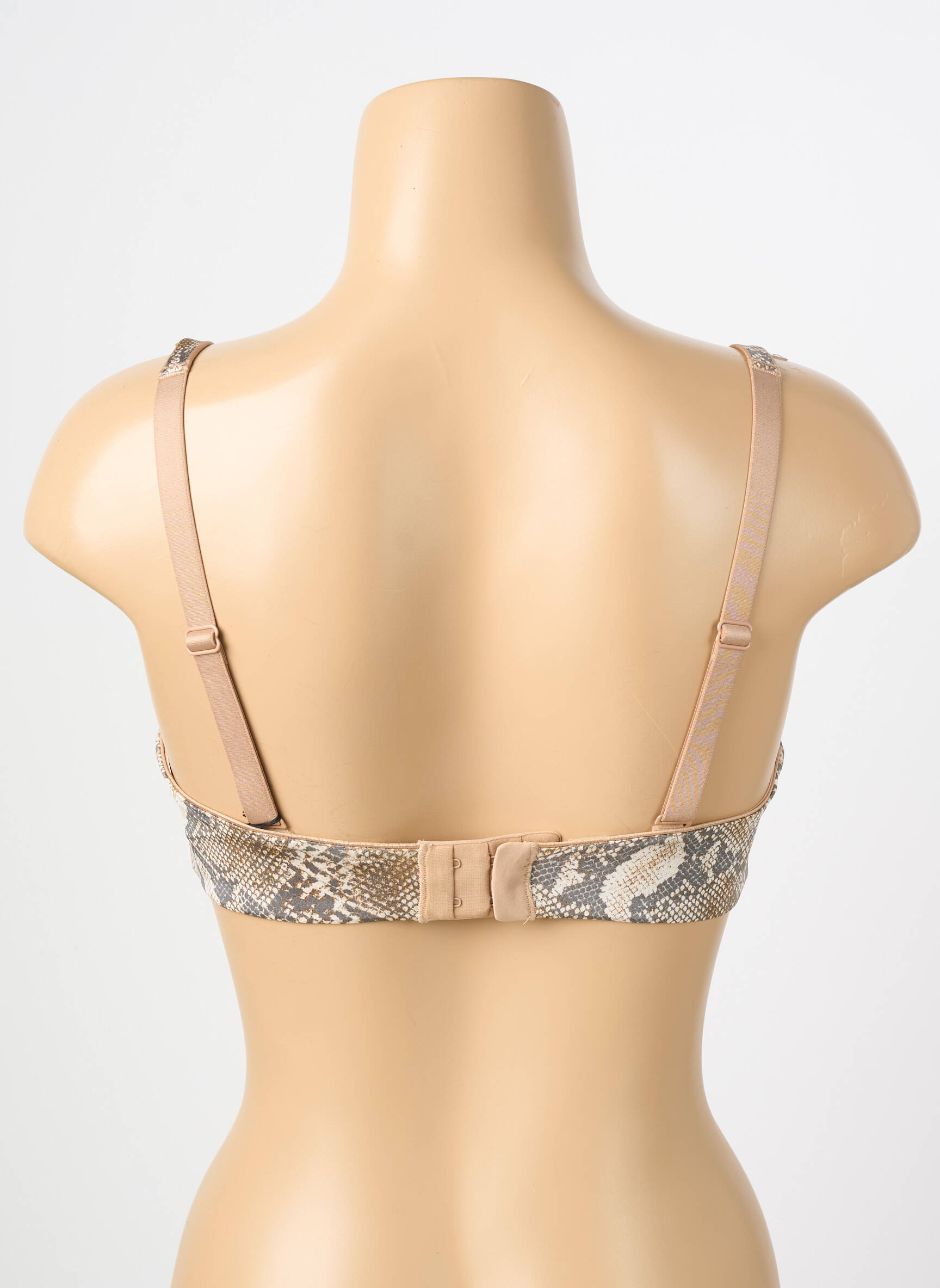 Soutien-gorge effet matière satinée haut soutien-gorge moulé beige CHANTELLE femme