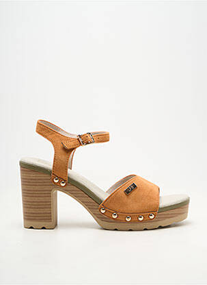 Sandales/nu pieds fermeture boucle(s) talon de 7 à 9cm orange LPB LES PETITES BOMBES  femme