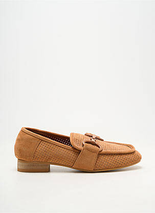 Mocassins bout rond talon plat jusqu'à 3cm marron VANESSA WU femme