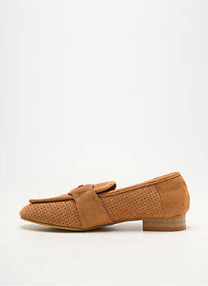 Mocassins bout rond talon plat jusqu'à 3cm marron VANESSA WU femme