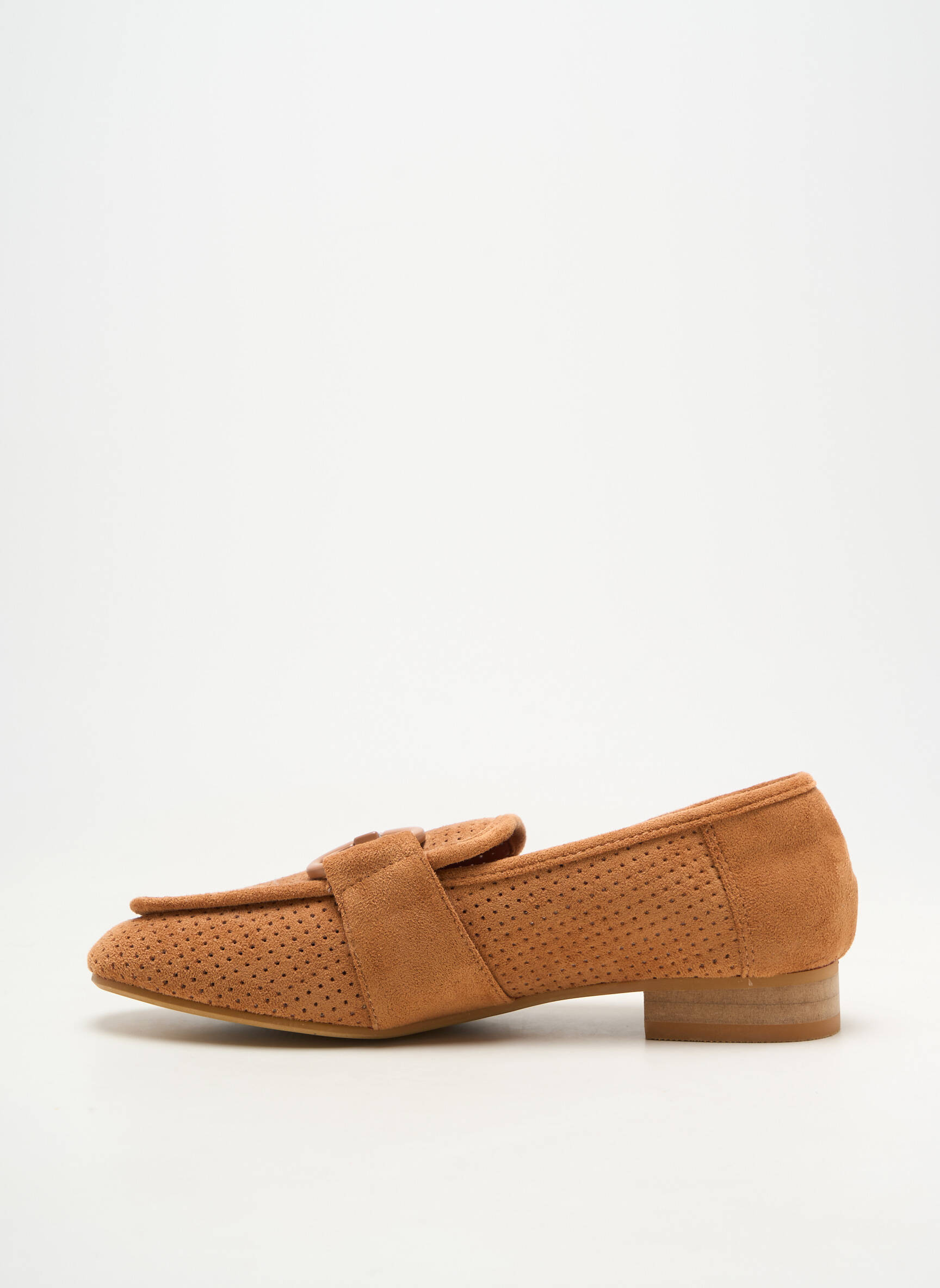 Mocassins bout rond talon plat jusqu'à 3cm marron VANESSA WU femme
