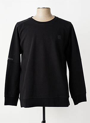 Sweat-shirt stretch manches longues noir SUPERDRY homme