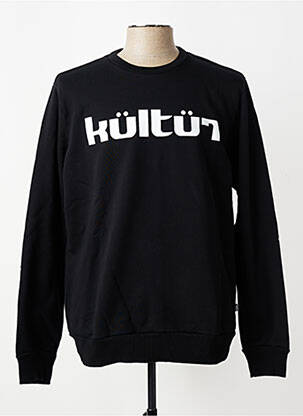 Sweat-shirt stretch manches longues noir DIESEL homme