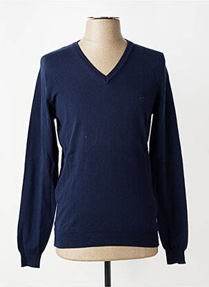 Pull col v manches longues bleu DIESEL homme