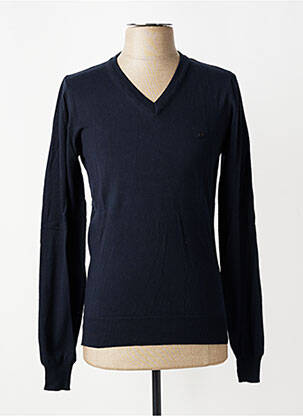 Pull col v manches longues bleu DIESEL homme