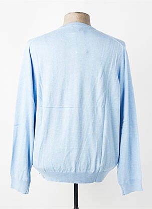 Pull stretch manches longues bleu FACONNABLE homme