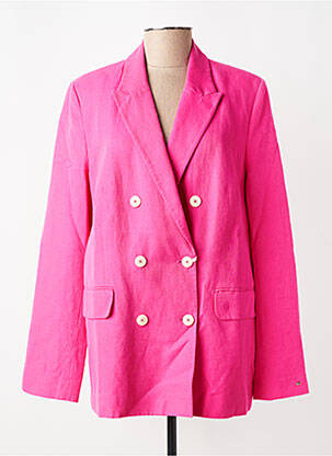 Veste chic fausses poches rose TOMMY HILFIGER femme