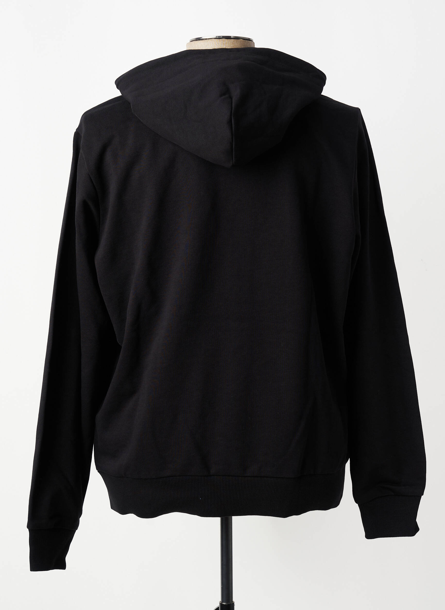 Sweat-shirt à capuche tissage jersey manches longues noir DIESEL homme