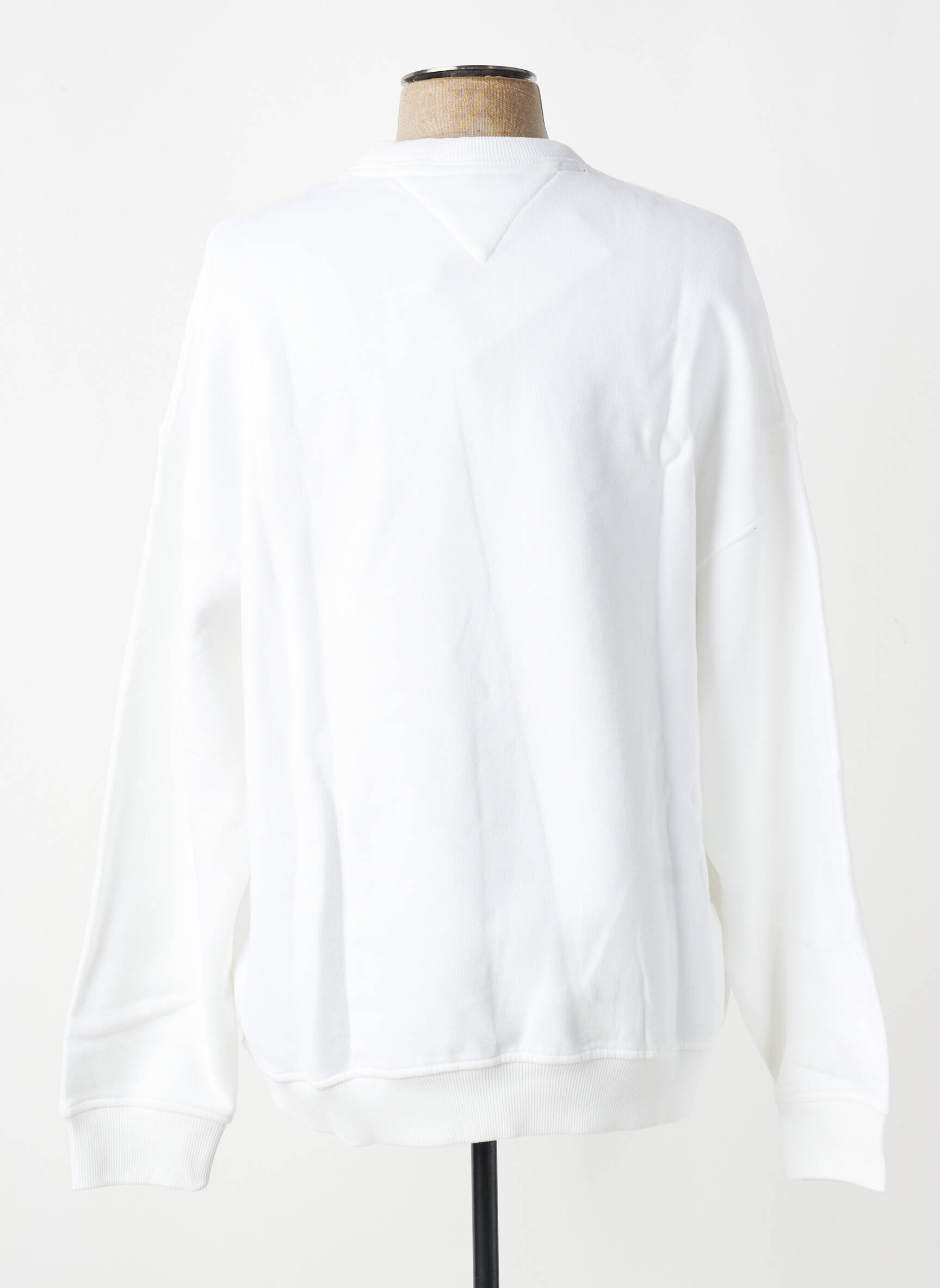 Sweat-shirt stretch manches longues blanc TOMMY HILFIGER homme