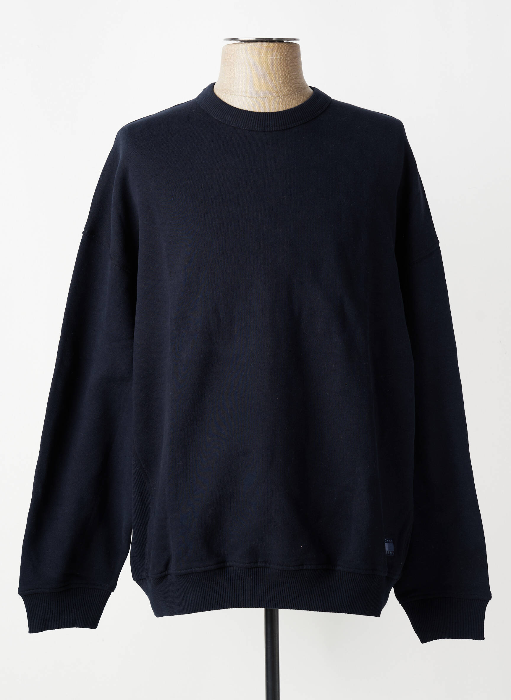 Sweat-shirt stretch manches longues bleu TOMMY HILFIGER homme