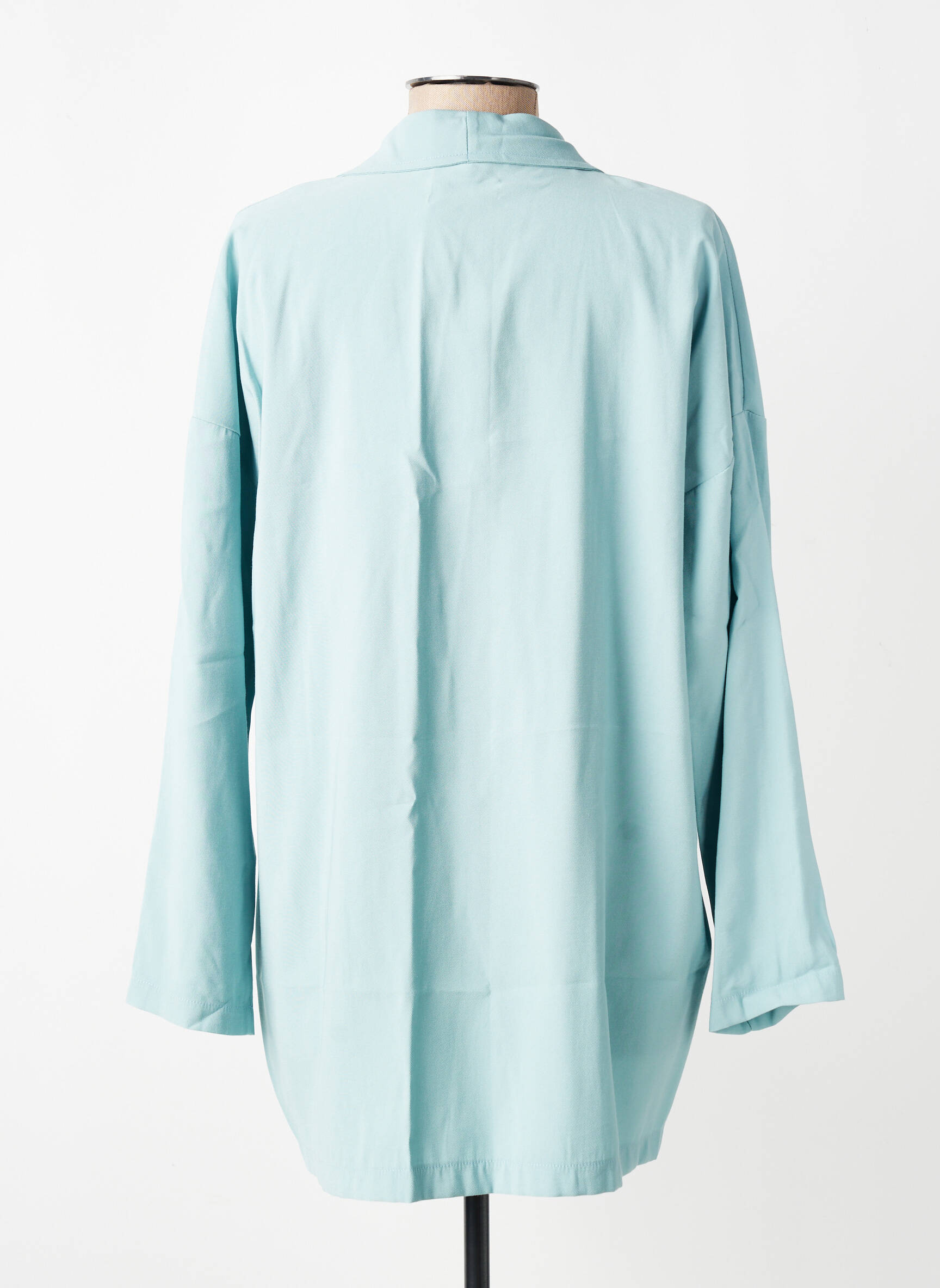 Veste casual coupe droite bleu LA FEE MARABOUTEE femme
