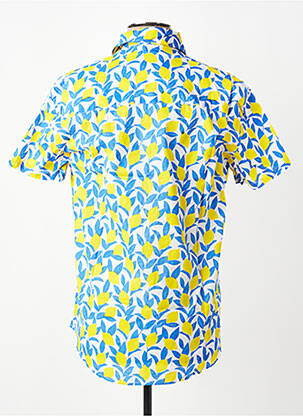 Chemise manches courtes imprimé fantaisie bleu SINOE BY BAMBOO'S homme