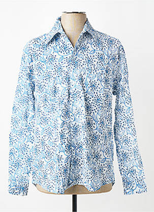 Chemise manches longues imprimé fantaisie bleu SINOE BY BAMBOO'S homme