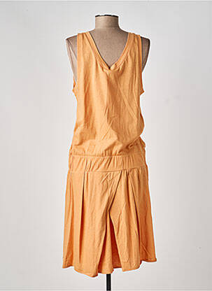 Robe mi-longue sans manche sans manche orange LACOSTE femme