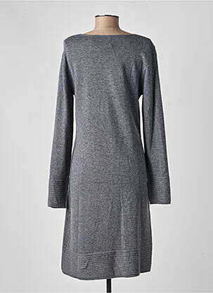 Robe pull col v manches longues gris ANANKE femme