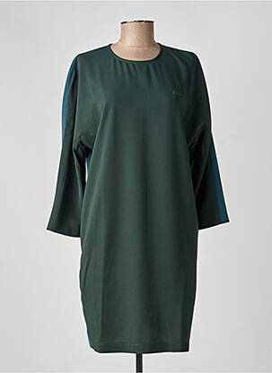 Robe courte manches 3/4 manches 3/4 vert LACOSTE femme