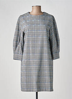 Robe courte manches 3/4 manches 3/4 gris TOMMY HILFIGER femme