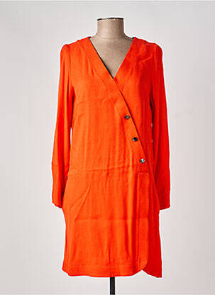 Robe courte manches longues manches longues orange MADO ET LES AUTRES femme