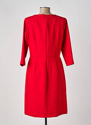 Robe courte manches 3/4 manches 3/4 rouge FUEGO WOMAN femme