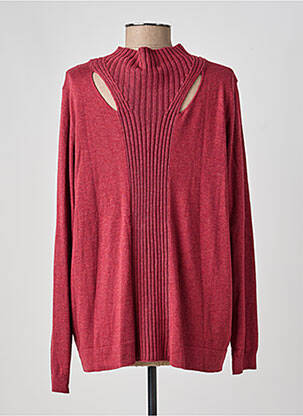 Pull tissage chiné manches longues rouge ZAPA femme