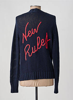 Gilet manches longues resserrée sur le bas bleu TRUSSARDI JEANS femme