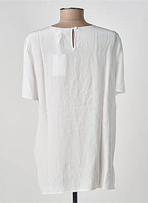 Top coupe fluide manches courtes blanc TOMMY HILFIGER femme
