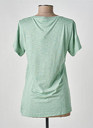 T-shirt sérigraphie manches courtes vert TOMMY HILFIGER femme