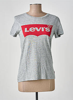 T-shirt sérigraphie manches courtes gris LEVI'S femme