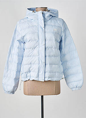 Doudoune manches longues a capuche bleu LEVI'S femme