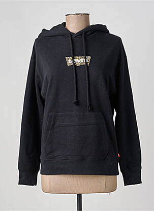 Sweat-shirt à capuche stretch manches longues noir LEVI'S femme
