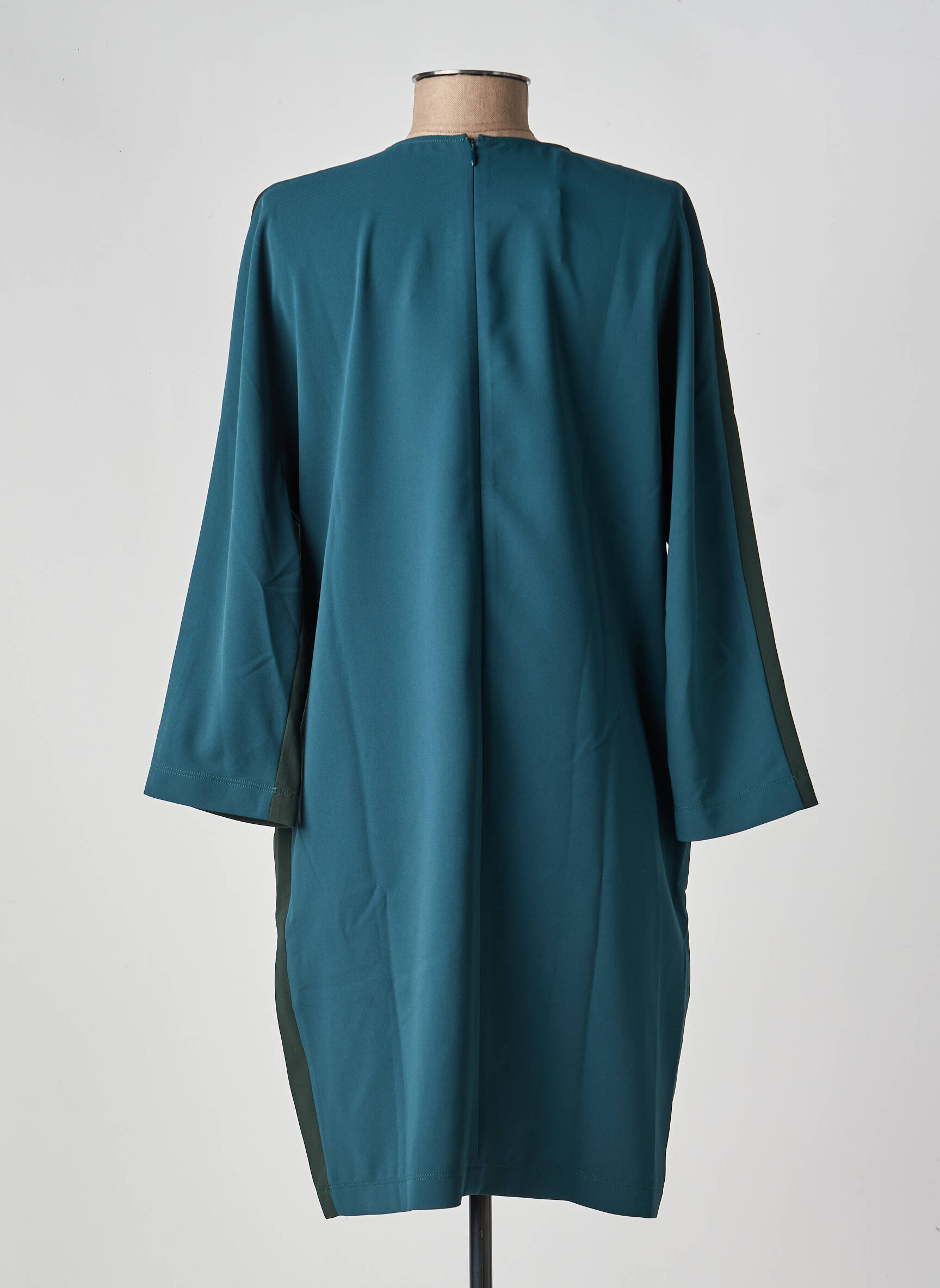 Robe courte manches 3/4 manches 3/4 vert LACOSTE femme
