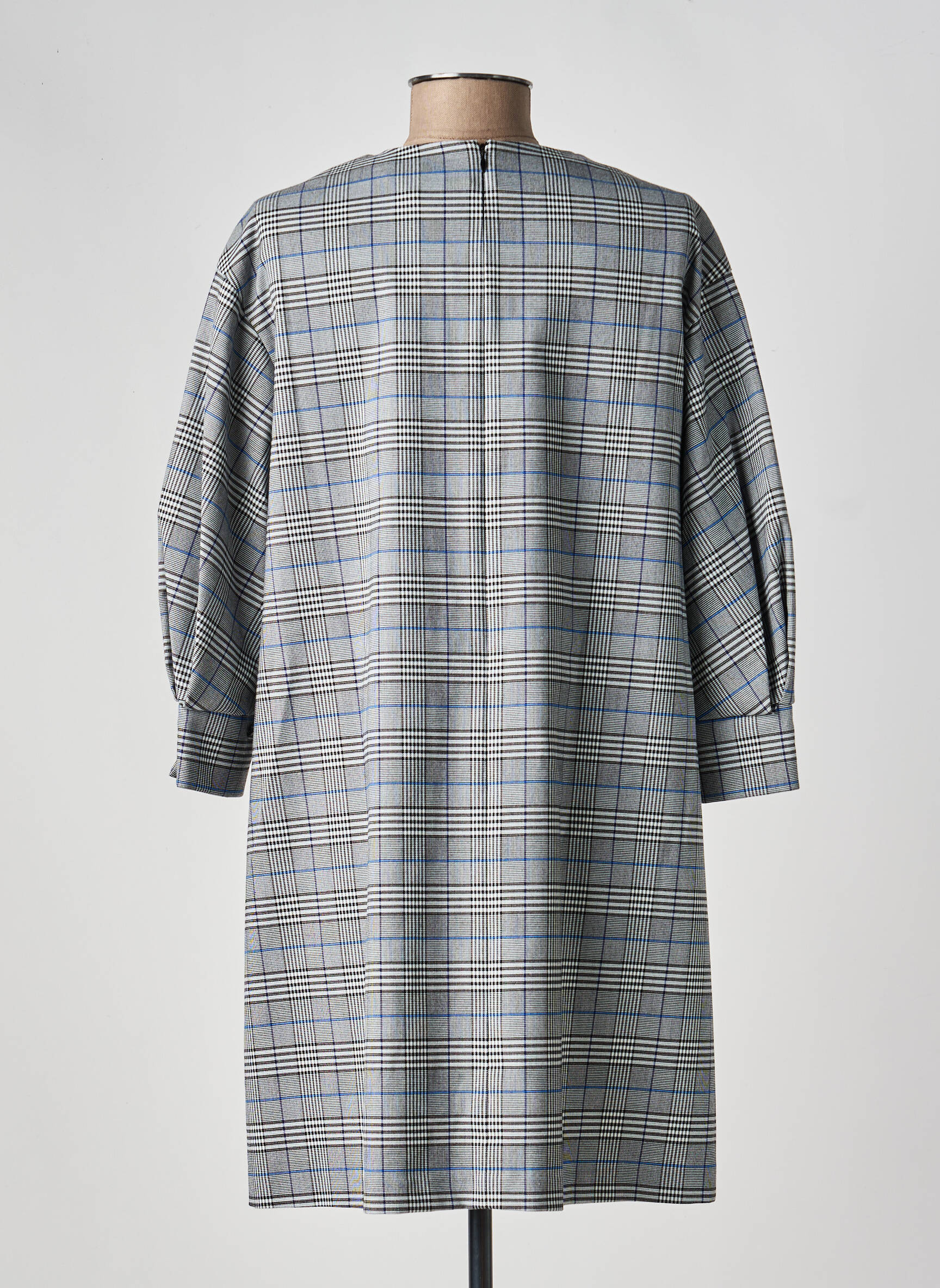Robe courte manches 3/4 manches 3/4 gris TOMMY HILFIGER femme