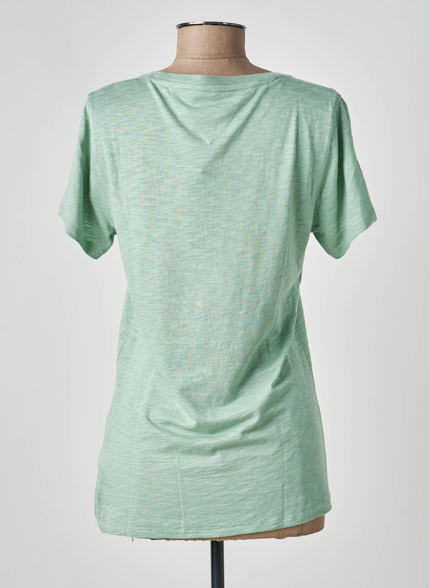 T-shirt sérigraphie manches courtes vert TOMMY HILFIGER femme